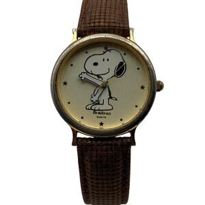 Vintage Peanuts Snoopy Armitron Women's Watch - New Battery - New Leather Band